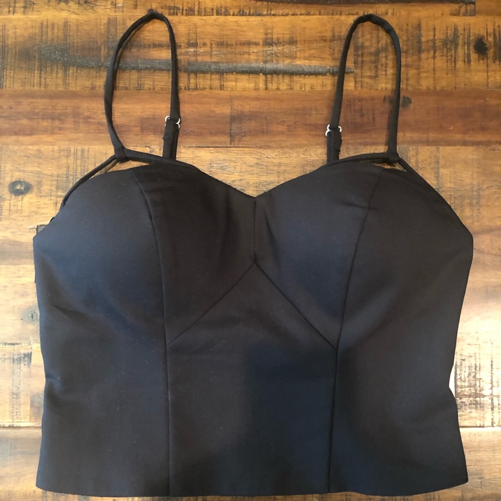 Black crop top